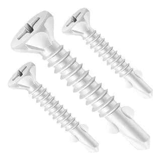 TORNILLOS 8X32 PLACA EXTERIOR CON ALETA x 50 u